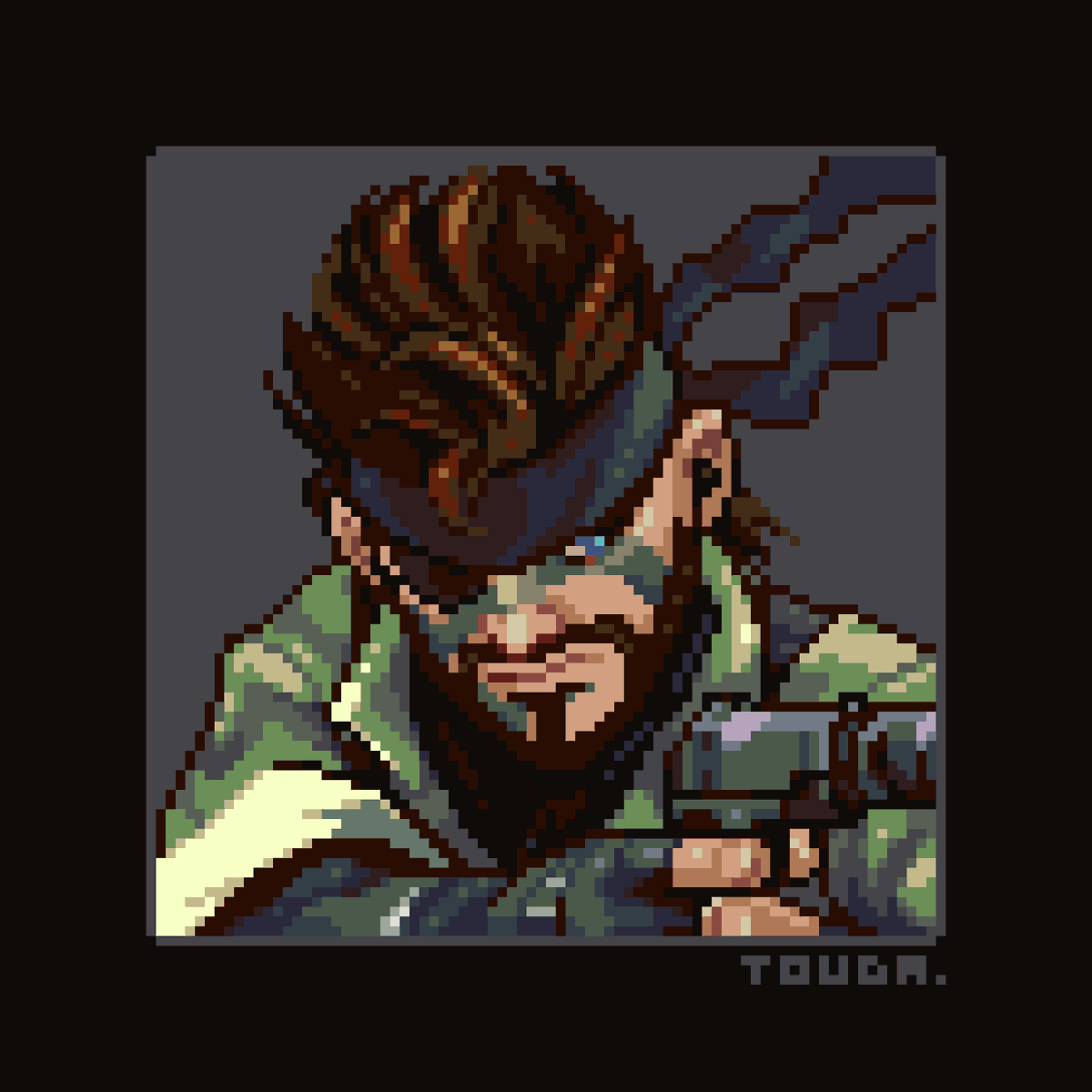 kept u waiting, huh?

#pixelart #aseprite #mgs3