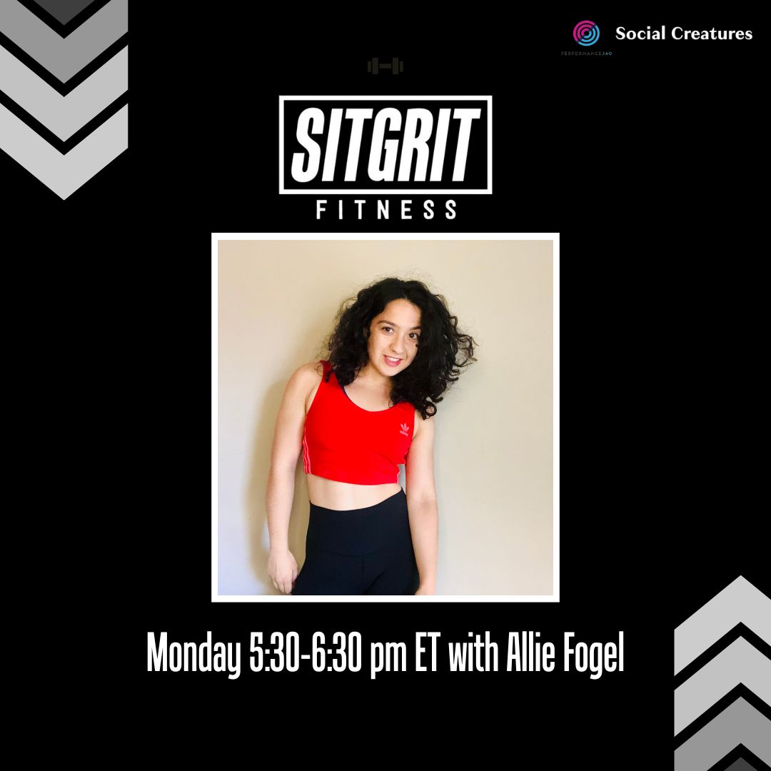 🌟 Get ready to groove, everyone! Join us TONIGHT at 5:30 PM ET for an electrifying SitGrit dance class with the amazing Allie! ✨ Let's dance our hearts out together!