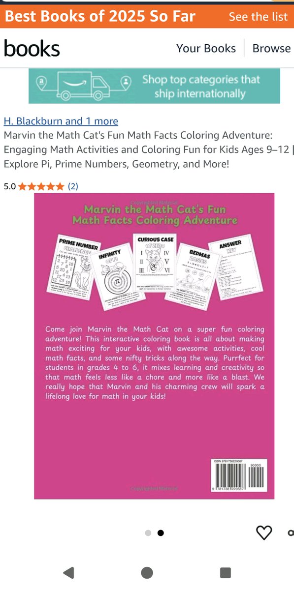 MarvinMathCat's tweet image. Looking for a fun way to make math exciting for kids? 🐾 Meet &quot;Marvin the Math Cat&apos;s Fun Math Facts Coloring Adventure&quot;—where learning meets creativity! Purrfect for ages 9-12! ✏️📚 #KidsBooks #MathFun #EducationalReading