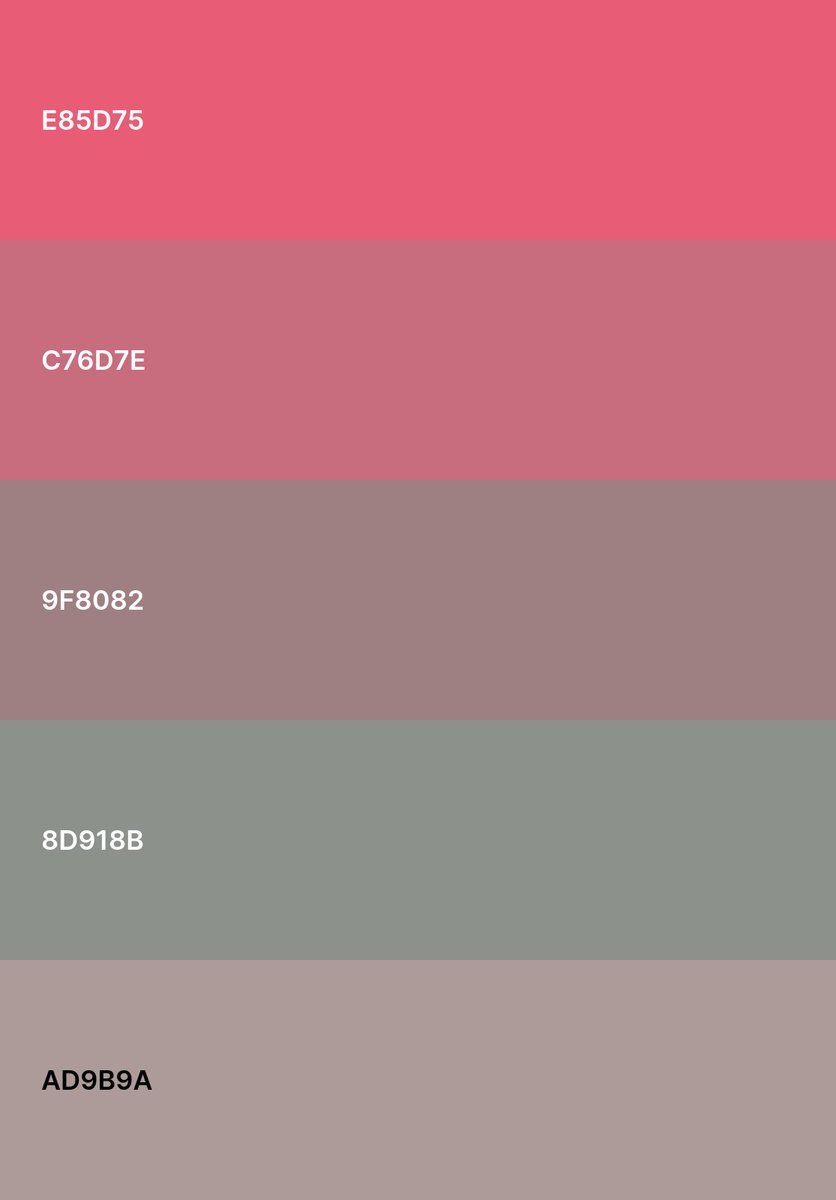 AiTricks's tweet image. Color palette of the day