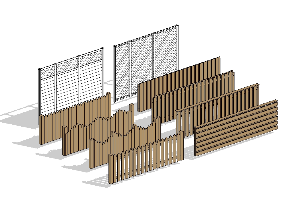 Our Revit railing collection is coming along. 115 railing families so far. Still need to create guard rail variants, residential styles, and multiple material styles of our fencing.