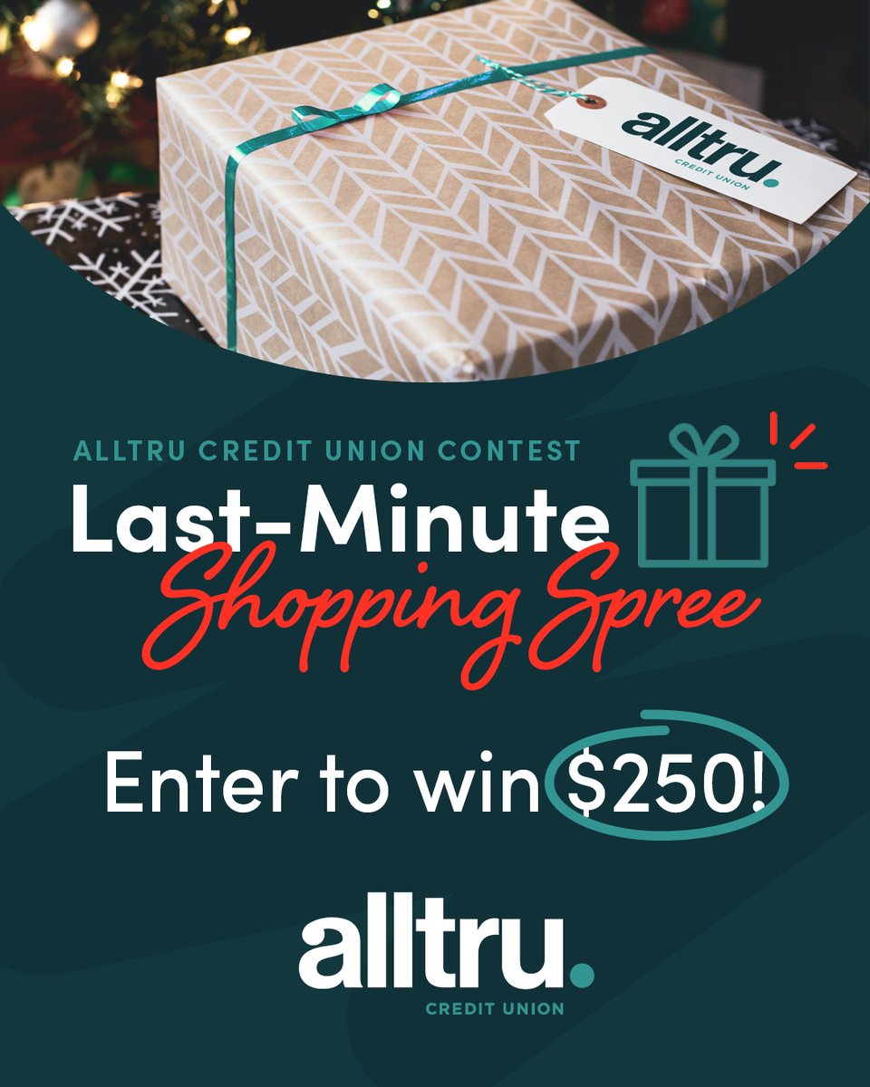 It’s the most wonderful time of the year! Win a $250 gift card to the store you choose!

To enter our #contest :
🎁Follow Alltru Credit Union
🎁Share this post
🎁Tag the store where you want a gift card

✨This contest ends Monday, 12/8 at 12pm CST.✨
