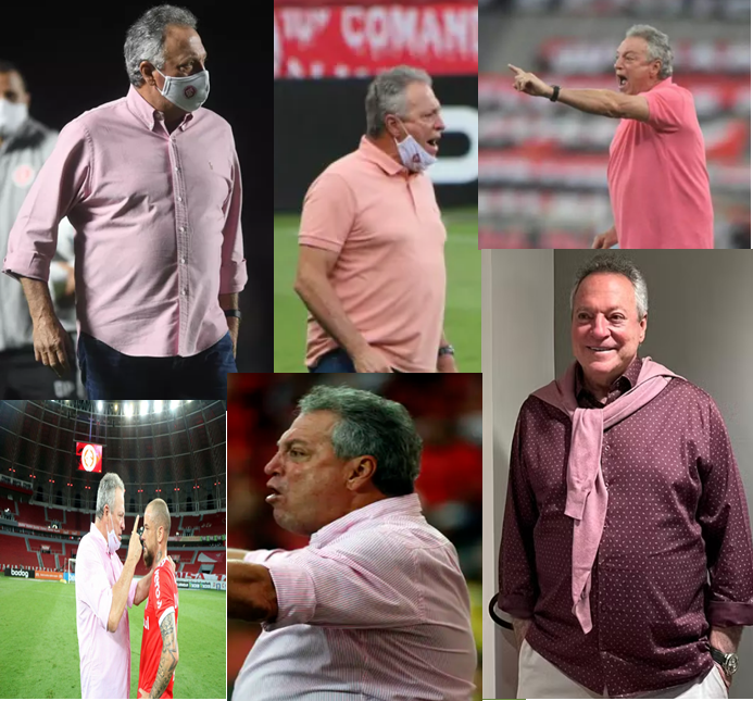 Abel Braga odeia rosa, é coisa de viado