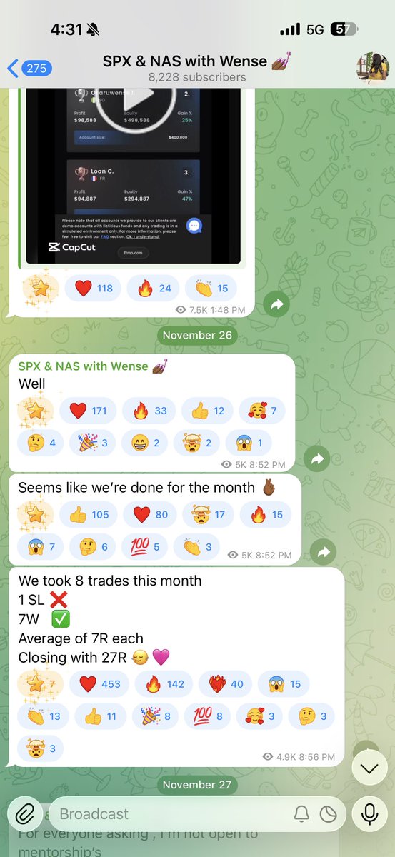 wxnse_'s tweet image. We have less than less than 20 trading days till 2026 

December is a different market.Less noise, Cleaner direction,Stronger momentum.
This is the easiest month to catch smooth, intentional moves if you know what to look for.

As an index trader who leverages on momentum these…