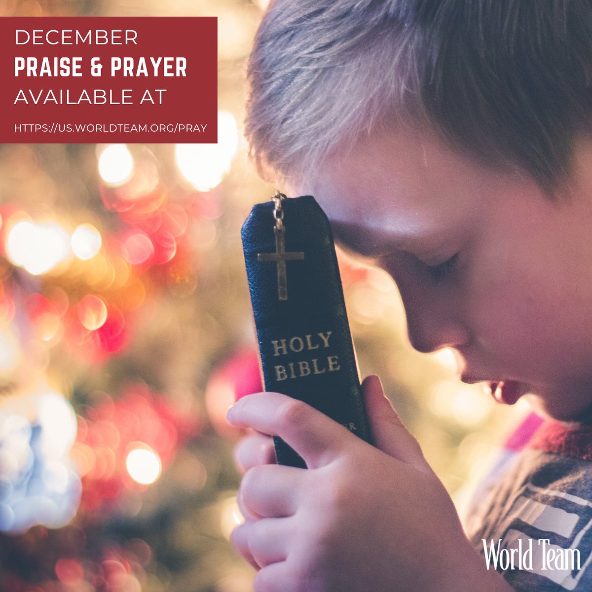 WorldTeamUS's tweet photo. We appreciate your prayers! Check out our December Prayer Requests!
"Rejoice always, pray without ceasing, in everything give thanks." 1 Thessalonians 16-18

https://t.co/3RK6WriH2R https://t.co/2XFg7B9fwZ