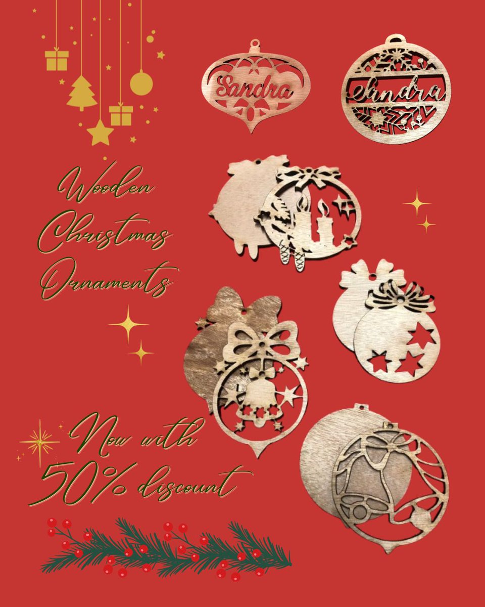 Celebrate the season with Curaçao Creations’ beautiful, hand-crafted wooden Christmas ornaments! 🎄✨

Each ornament comes with a background and is perfect for painting and decorating.

Limited time offer: Order yours today with 50% discount!🎁on dushideals.com
