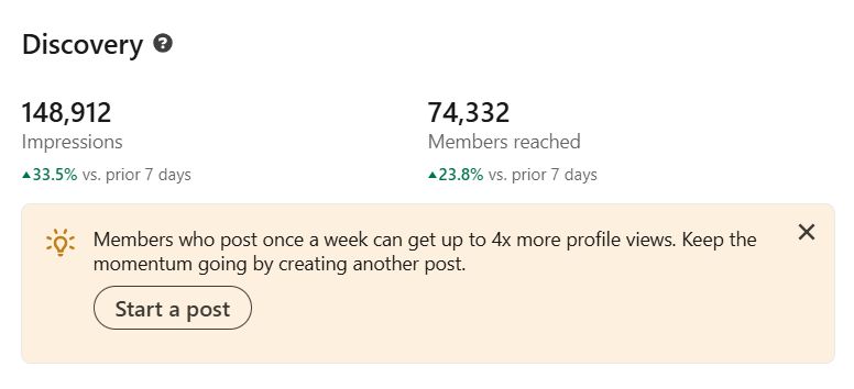 AlexGroberman_'s tweet image. I created my LinkedIn account 51 weeks ago.

Since starting I&apos;ve added $100,000+ to my agency pipeline, built nearly 10,000 connections and logged 3.3M impressions.

LinkedIn has already driven five figures in extra revenue to SEO Stuff this month.

Use this system before…