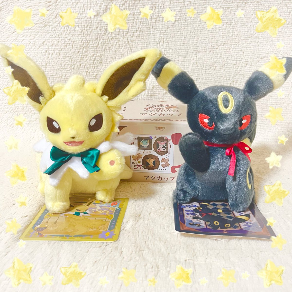 Game_over_025's tweet photo. ポケセンオンラインで注文してたブイズのグッズもようやく開封しました📦⸝⸝꙳
ブイズの中で最推しなサンダースと弟くんの分のブラッキーをお迎えしたよ💛🖤
キーホルダーはあまりにもドストライクすぎて全種類お迎えしちゃった( ߹𖥦߹ )〰︎︎♡
#ポケモンセンター #ポケセン購入品
#EeveeCollection https://t.co/Z2fOrjQJfs