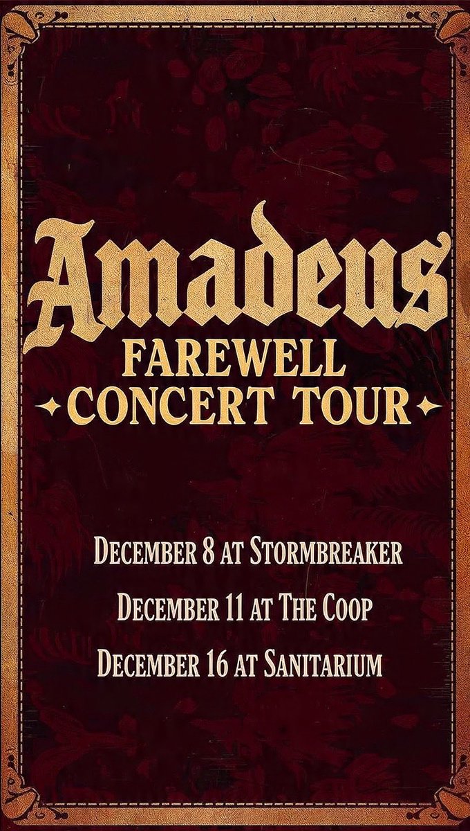 PAX of <a href="/F3Omaha/">F3Omaha</a> the time has come #AmadeusFarewellTour launches in 7 sleeps!  Plenty of opportunity to #SYITG Remember to #JustPost <a href="/F3SarpySwagger/">F3SarpySwagger</a> <a href="/F3WestOmaha/">F3 West Omaha</a> <a href="/F3Nation/">F3</a>