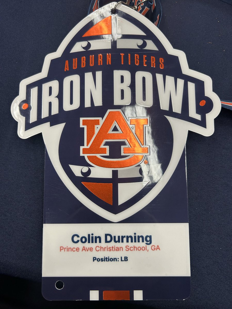 CDurning6's tweet photo. Had an amazing time at Auburn!! Can’t wait to be back!! @AuburnMade @AuburnFootball @pacsfootball1 @RecruitGeorgia @training_phenom https://t.co/dLeMmarEA4