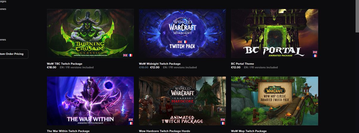 I love WoW indeed :')
ladyoverlays.com/shop/game-them…