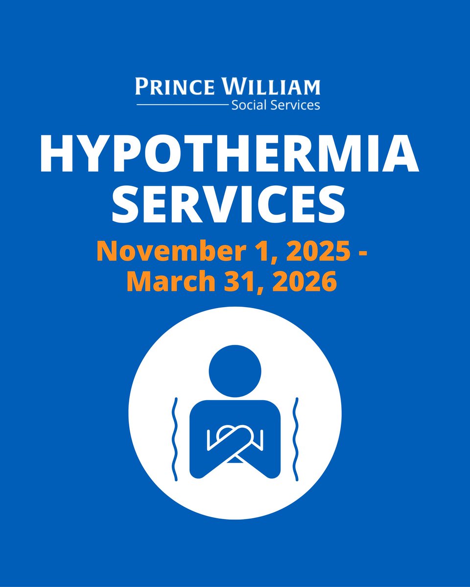 pwcgov's tweet image. Cold weather is beginning to set in. Know where to turn.

Hypothermia services will be provided this week and throughout the cold weather season as temperatures drop: pwcva.gov/hypothermia-se….
