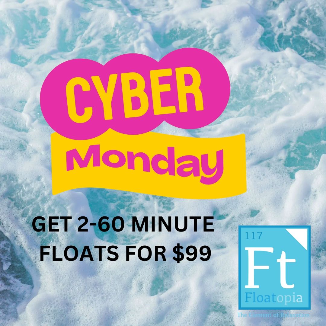 FloatopiaNj's tweet image. 🎁Cyber Monday Deals inside🎁 - mailchi.mp/c71c76a36735/g…