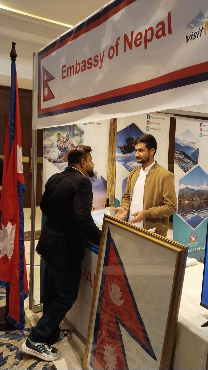 NepEmbIsb's tweet image. The Embassy showcased Nepal's major tourist attractions at the Global Destinations Expo 2025 in Islamabad! Organized by Pakistan Tourism Development Corporation and Discover Pakistan HD TV, the event brought together many diplomatic missions and local agencies.