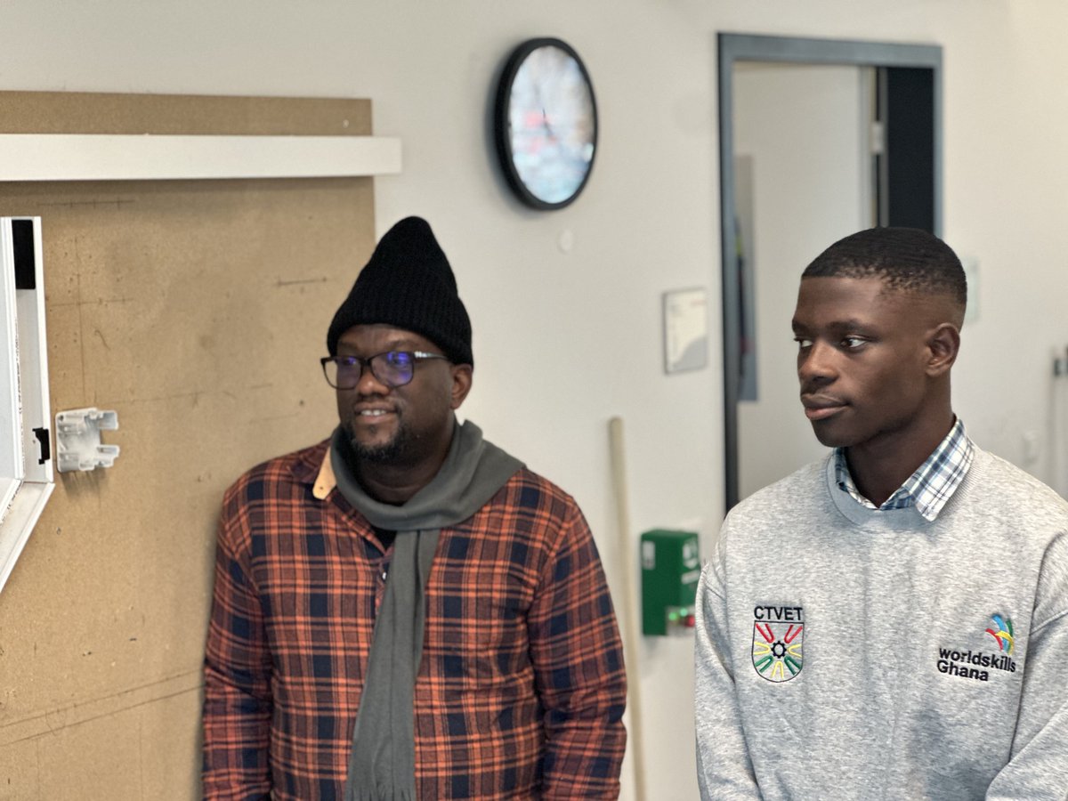 WorldskillsGh's tweet photo. WorldSkills Ghana: Pathway to Success
Ghana’s partnership with WorldSkills Germany & GIZ kicks off a capacity-building programme, strengthening skills in Electrical Installation & Cooking.
#WorldSkillsGhana #SkillsDevelopment #CTVETGhana #ElectricalInstallation #Cooking https://t.co/7CM0ri4T9X