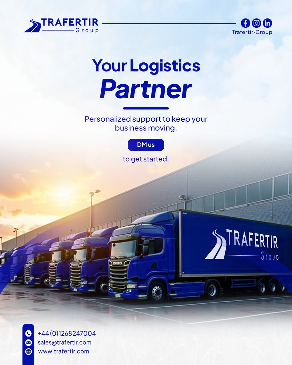 TrafertirG's tweet image. Logistics is more than transport; it’s trust. 

Trafertir provides personal service and support to keep your business moving. DM us to get started.

#LogisticsPartner #SmartLogistics #ReliableShipping