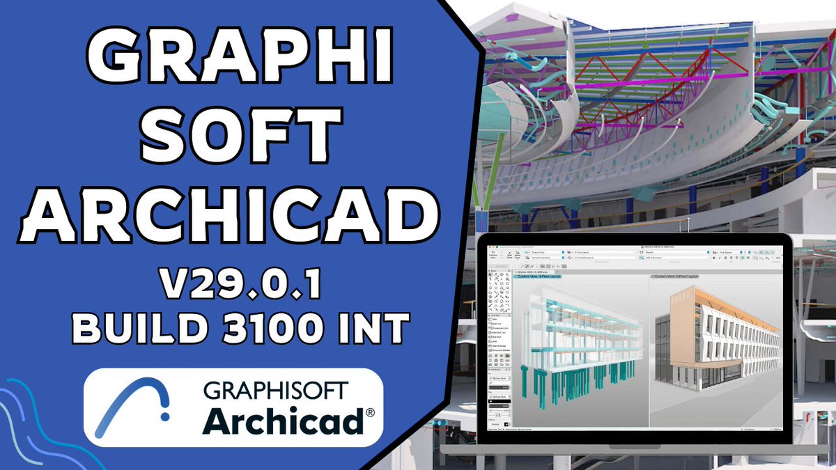 sscscv's tweet image. 🏗️ Graphisoft Archicad v29.0.1 Build 3100 INT + Addons

▶️ Install Guide: odysee.com/@CivilSolution…

#Archicad29 #Graphisoft #BIMSoftware #AIinArchitecture #MEPDesigner #BuildingInformationModeling #ArchitecturalDesign #ParametricModeling #BIMCollaboration #RenderingSoftware #IFC