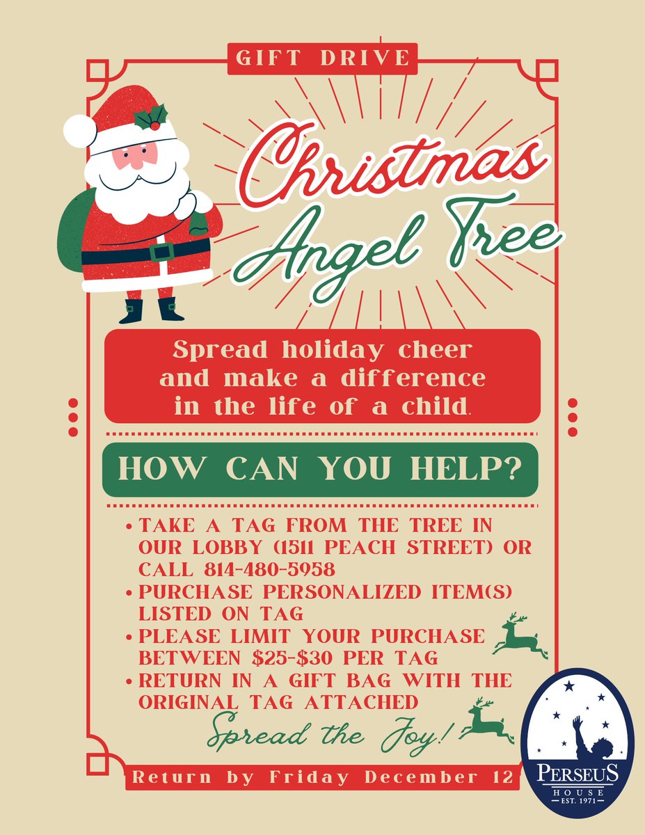 Perseus_House's tweet photo. 🎄 The holiday season is upon us!  Our annual Angel Tree gift drive is now underway. We warmly invite friends, family, and the community to participate and help make this season brighter for our residents. Please share this opportunity with others. 🎁 https://t.co/e2fPM4f8EA
