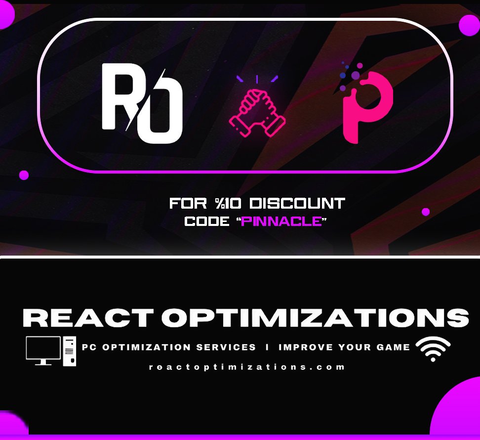 PinnacleOrg_'s tweet image. Less than a week away from the first cup🔥

If your game is not feeling right, low FPS, or you need a check up. Reach out to @ReactPCs @MasonReact for all your computer, controller, and internet needs! 

Code &quot;Pinnacle&quot; gets you 10% off any service! 
#Proven