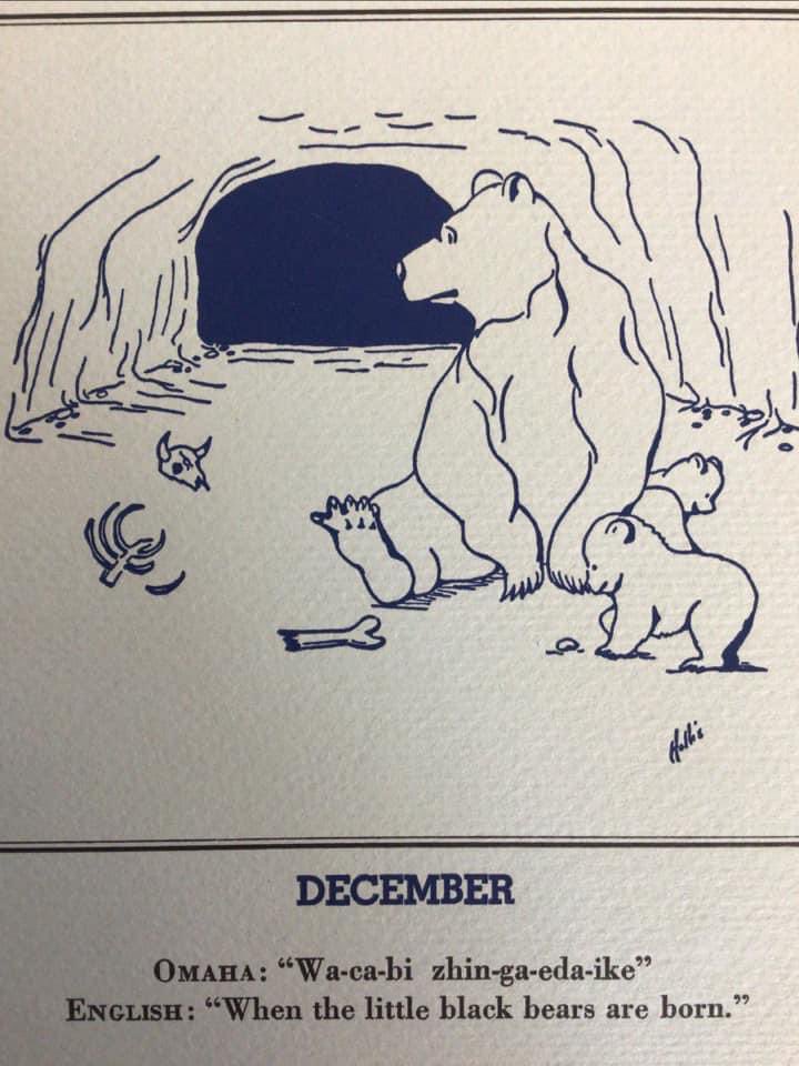 Happy December my tribe’s language (Omaha-Ponca)!