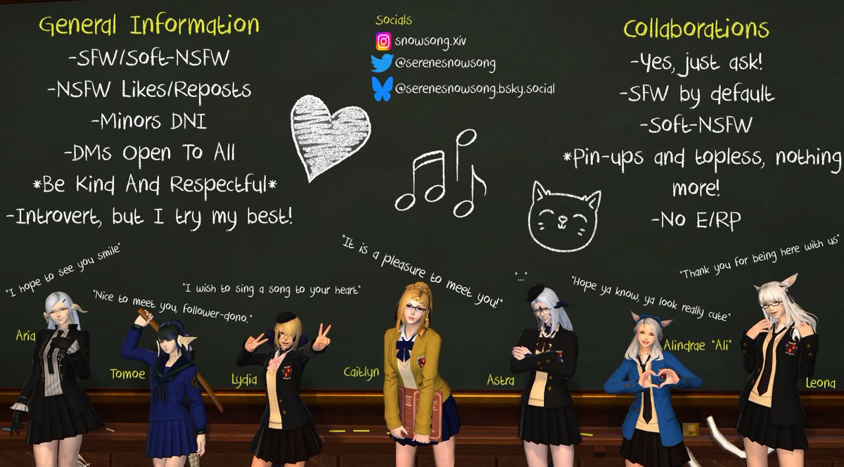 Newest revision to my information post! I don't think I can fit any more characters on here, so if I ever make anymore I might have to rethink this idea 😅

As always, thank you so much for your support! 💖