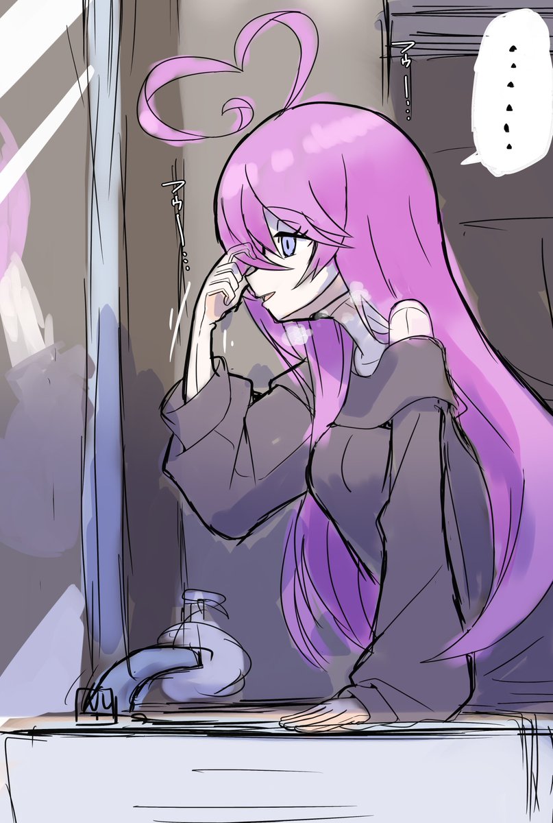 多忙な中描いてたラフですがいろいろと反省点もあるのでボツ