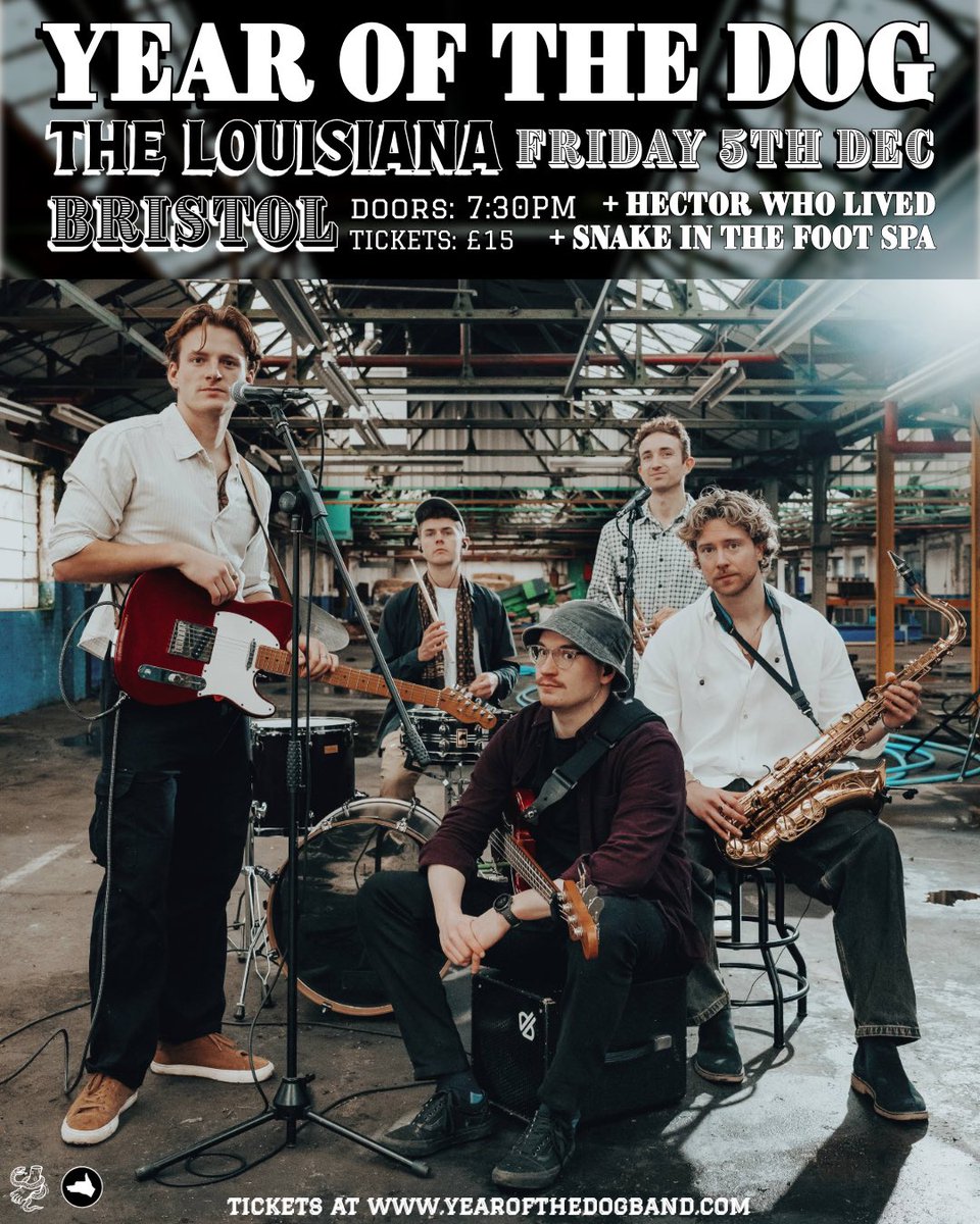 🚨 This Friday! 
Bristol! 
The Louisiana! 
Doors 7:30pm 🚨 

See you there!