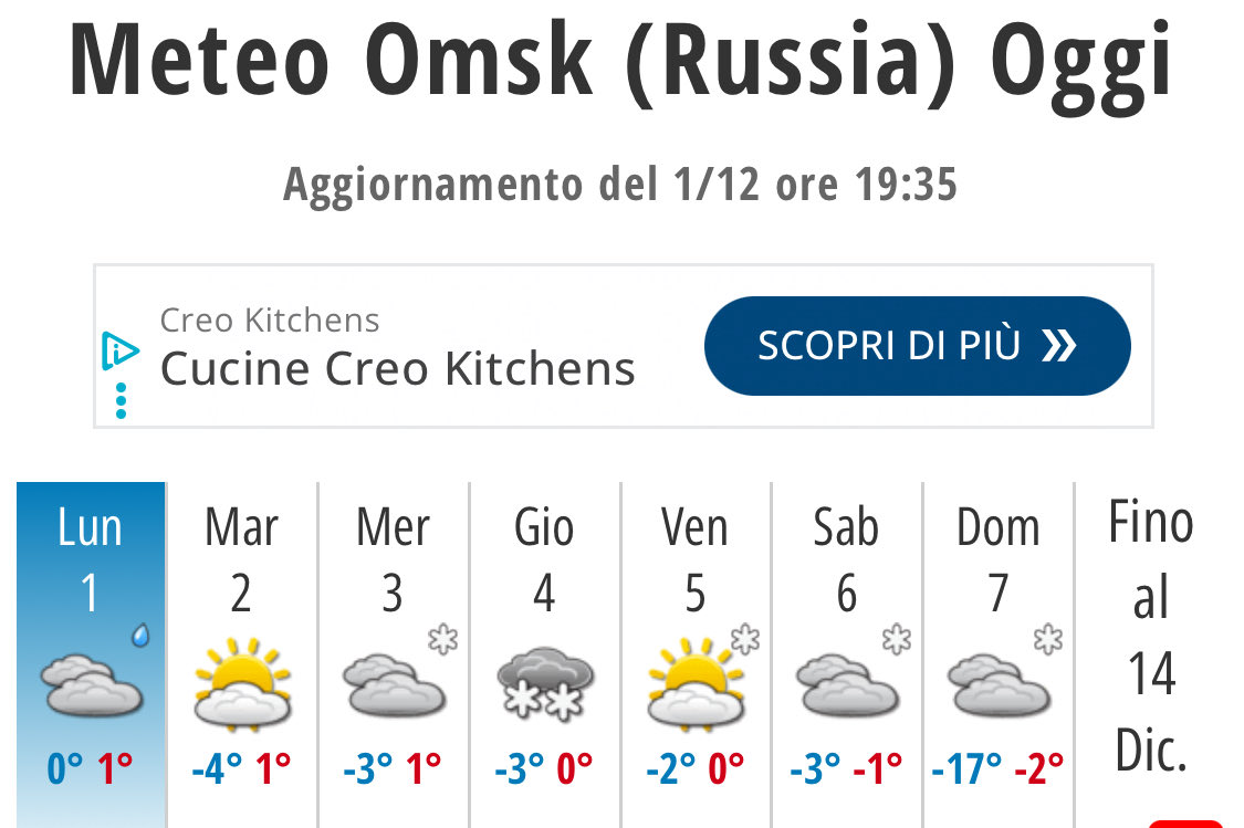 k_arsenale's tweet photo. E c’è spazio pure per @francescoproia di #AbruzzoLive: : “Ciuccia Putin la Russia è questa roba qua”. Peccato che la foto sia di 2 anni fa, nel periodo primaverile e scioglimento della neve. #Proia, si tratta di Omsk in Siberia con temperature fino ai -20
E fare -figuredemmerda ? https://t.co/u8RWpRNDER