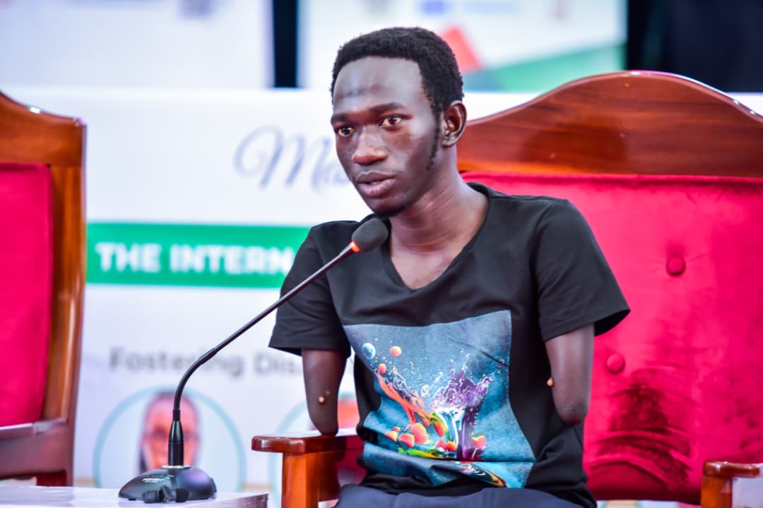 Makerere's tweet photo. "I believe students with disabilities shouldn’t be limited to a few programmes like Education, Social Works and similar fields. If architects like Chris Downey, a visually impaired architect and designer can excel globally, then with true inclusion, more of us will thrive in fields where we are least expected. Let’s open every door," Sabiri Mungufeni, a first year student of Architecture.