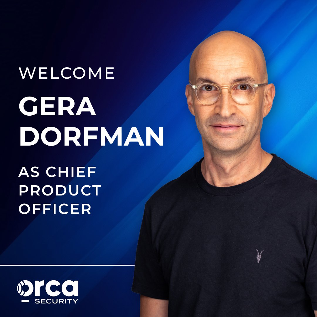orcasec's tweet image. Meet our new CPO, Gera Dorfman! 👋

With 20+ years in cybersecurity, he&apos;ll lead our AI-first platform vision to help organizations secure their clouds without slowing innovation.

Read more about Gera and what&apos;s next for Orca →
orca.security/resources/pres…