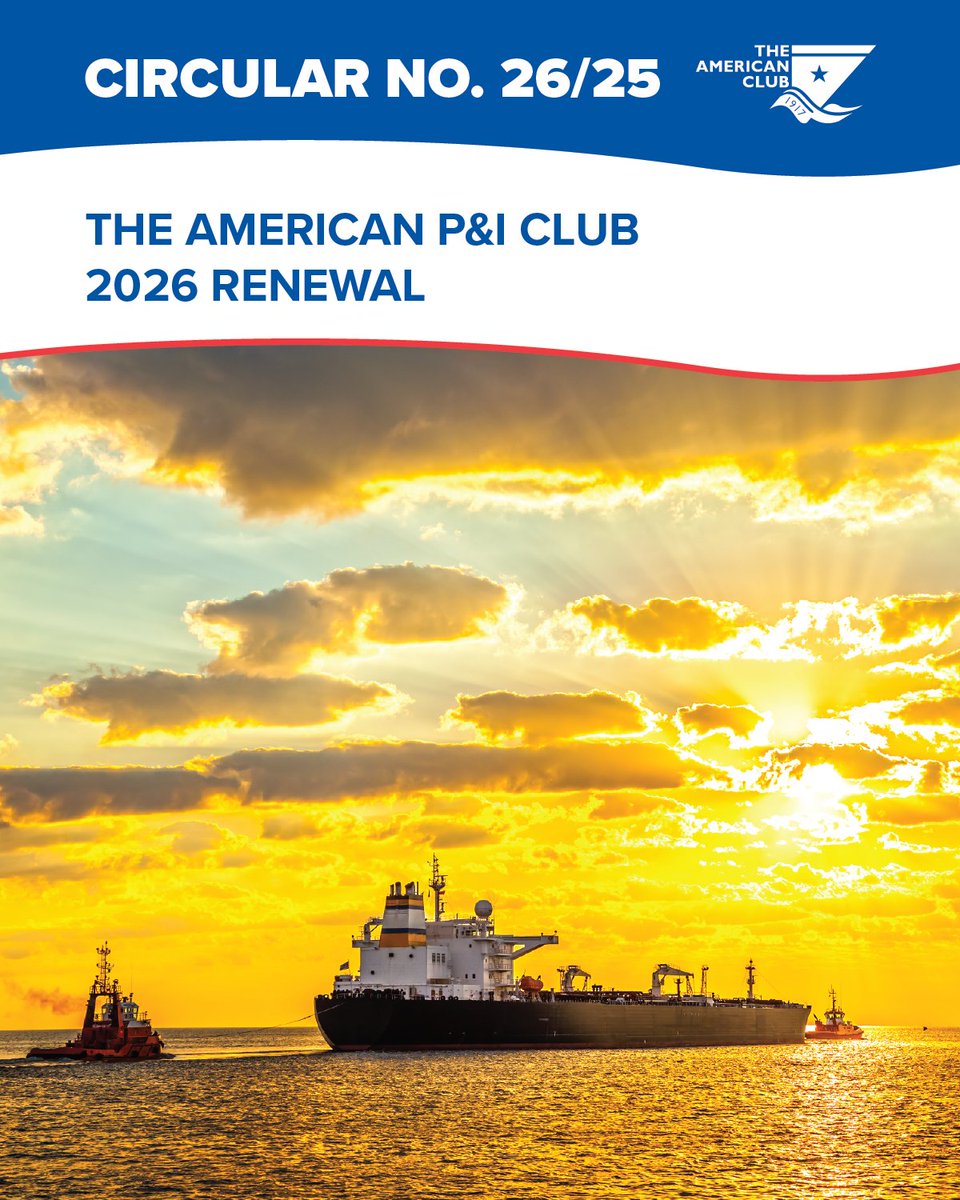 #AmericanPandI's #Board of #Directors set the terms for the Club's #2026 #renewal at its November meeting last month. For full details please see the Club's #Circular here: american-club.com/files/files/ci…