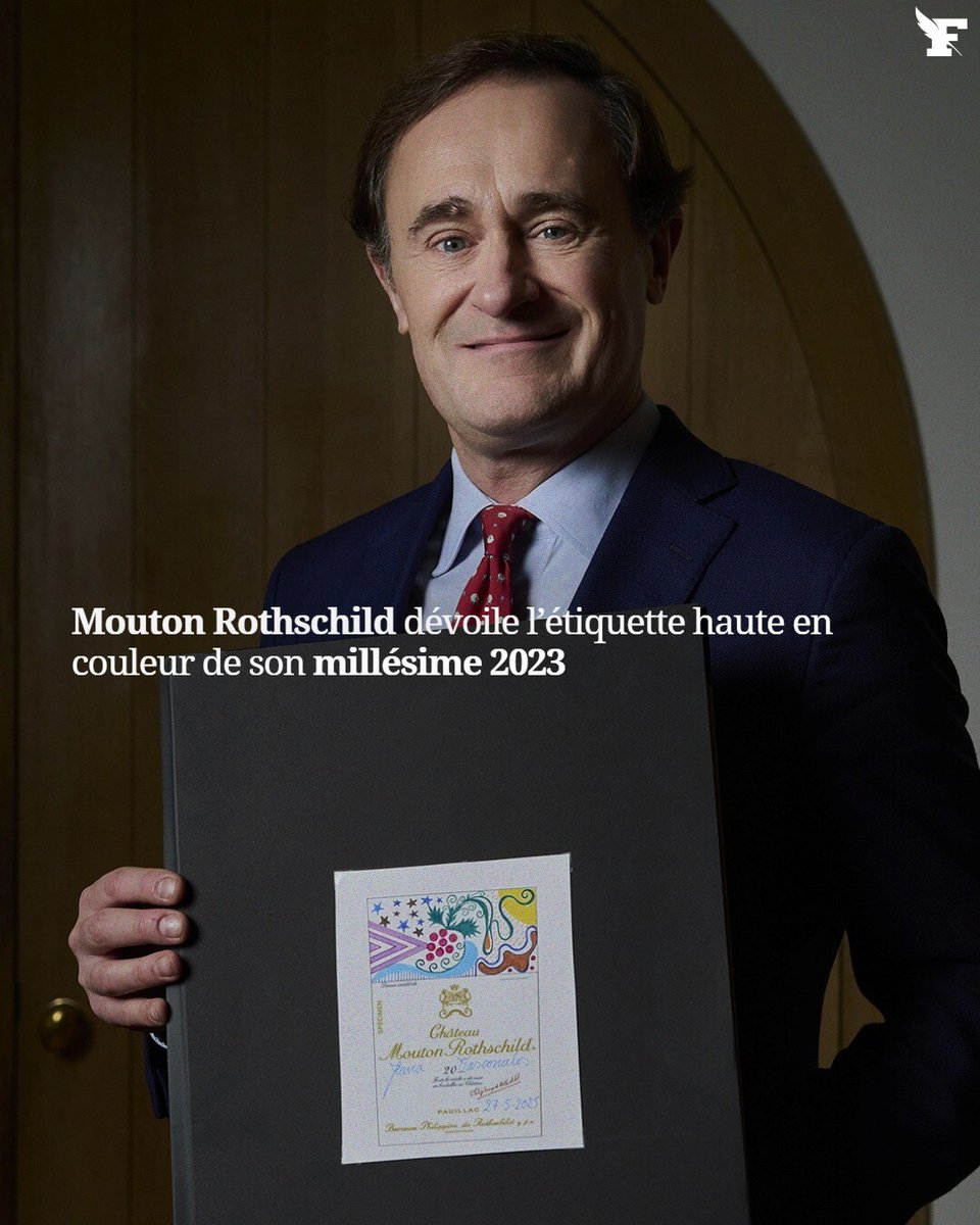 L’étiquette du millésime 2023 du château Mouton Rotshcild vient d’être dévoilée. Le mythique domaine bordelais change de style.

Par Chloé Morand-Bridet

👉 l.lefigaro.fr/Mvjk