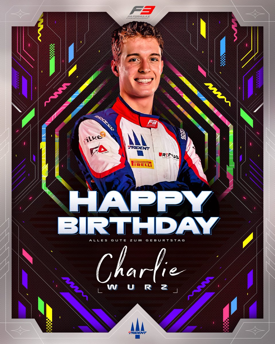 Formula3's tweet image. Happy Birthday Charlie! 🥳

#F3 #RoadToF1