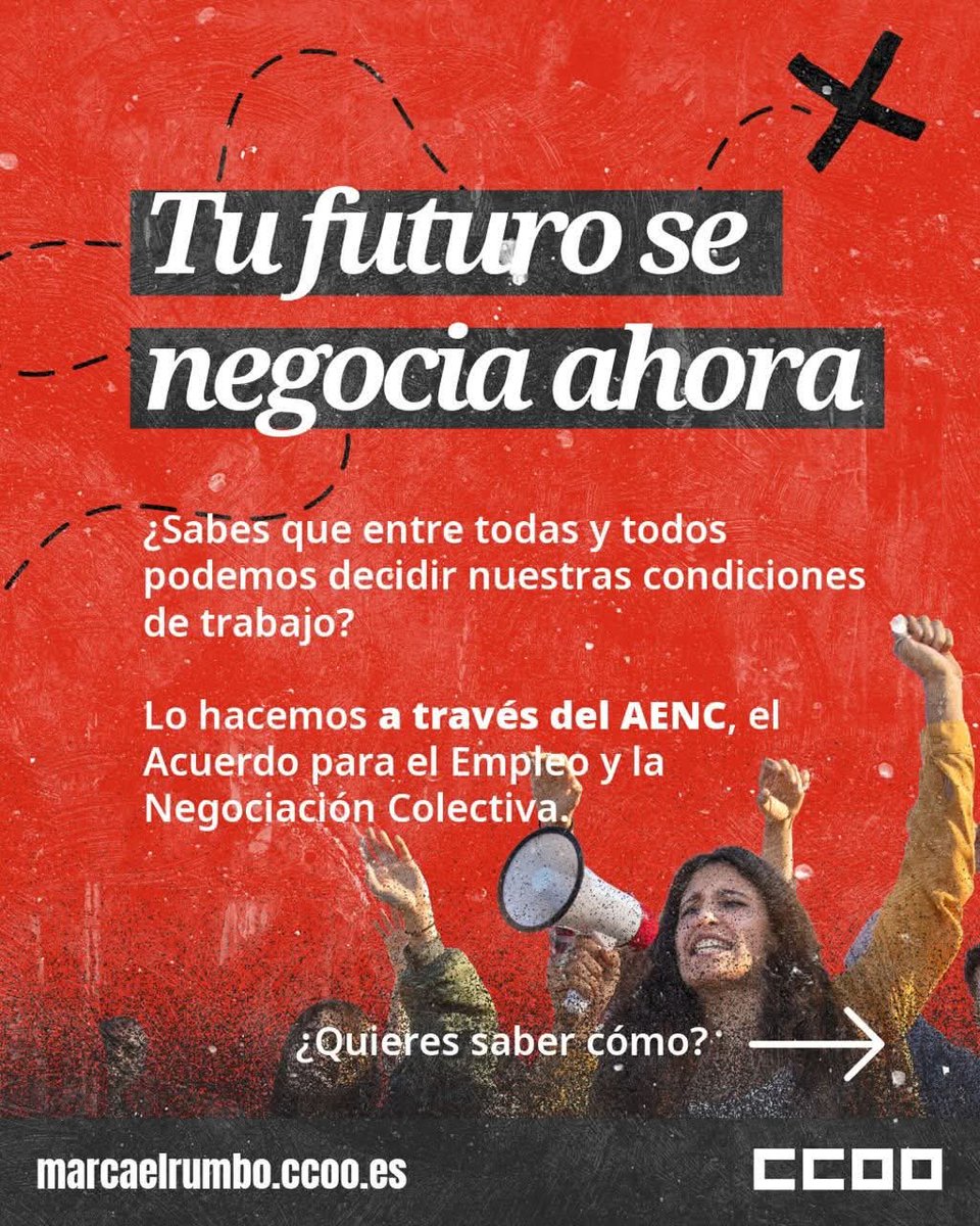 CCOOKNFALSPS's tweet image. Nuestro futuro lo decidimos entre tod@s

Antes de negociar, queremos escucharte.

 🫵Lo que digas ahora será lo que defendamos mañana en la mesa.

 🫵Tus prioridades se convertirán en propuestas reales.

🫵 Tu voz es la fuerza de este acuerdo.