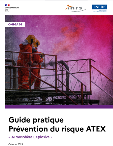 PRC_CNRS's tweet image. Nouveau guide pratique consacré la prévention du risque lié aux atmosphères explosives (#Atex) | @INERIS_fr @INRSfrance @Travail_Gouv 
urls.fr/14eZEh
