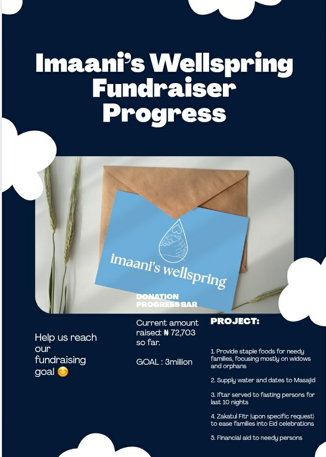 diiiyyah's tweet image. 78 days until it&apos;s Ramadan 2026 in sha Allah!

Donate?

2088256243
UBA

6105141231
Opay

Halima Abdulkadir