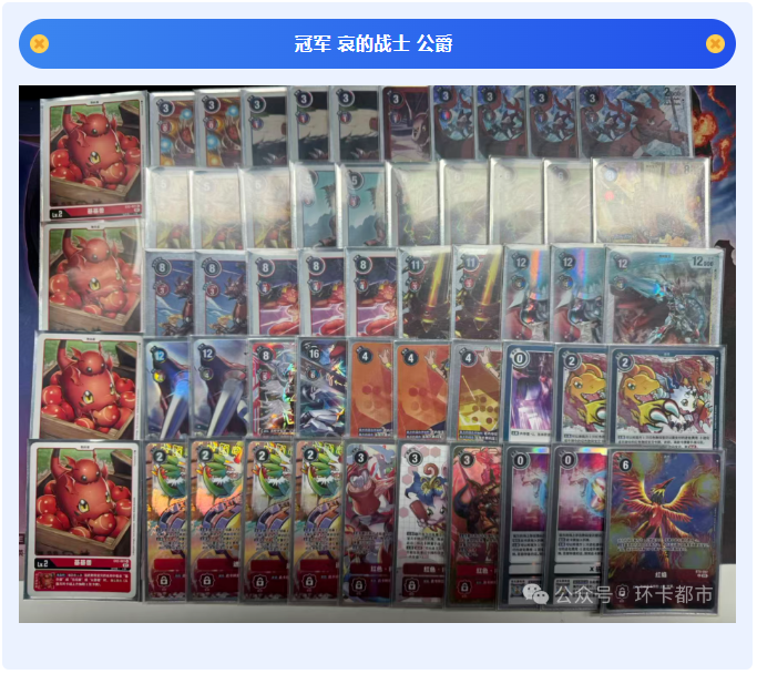 chaosmon134650's tweet image. 环卡都市 Card-Surrounding
11.29 数码宝贝“被选中的大人杯”生日特别版
36人
冠军：哀的战士——公爵（Duke）
亚军：达克——紫混合体（Purple Hybrid）
四强：天使好玩不 ——Hudie
四强：Vulture——紫GoodStuff（莫斯提）【Maste】
HBD RushDark🎂
#デジカ  #デジモンカードゲーム #DigimonCardGame