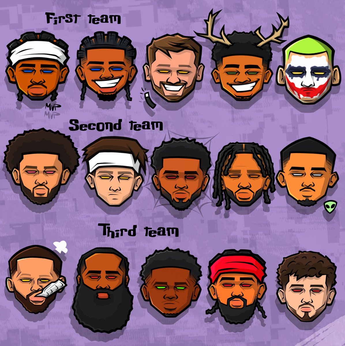 Barbwiretape's tweet photo. My All NBA teams after the first month https://t.co/Pw31DUhuGa