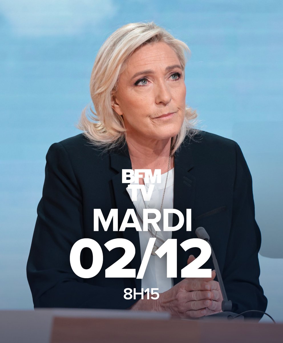Je serai demain matin à 8h15 l’invitée de la matinale de BFMTV ⤵️