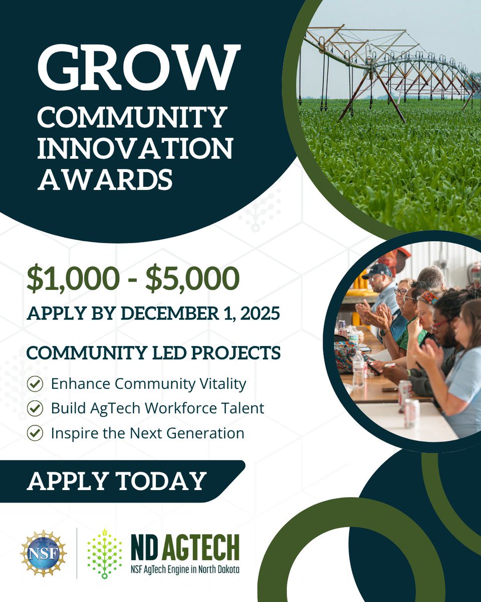 NSF AgTech Engine in North Dakota tweet media