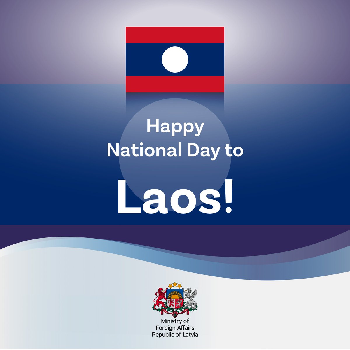 Latvian_MFA's tweet image. Best wishes from Latvia 🇱🇻 to Laos 🇱🇦 for continued progress and prosperity on the 5⃣0⃣th anniversary of its #NationalDay!

@LaosAtUN
