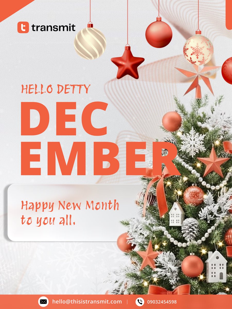 thisistransmit's tweet image. Hello December! 
A new month means new opportunities to create, inspire, and make an impact. At Transmit, we’re all about turning bold ideas into memorable campaigns. Let’s finish the year unforgettable.

#Transmit #TransmitDigital #DigitalAdvertising #DecemberVibes