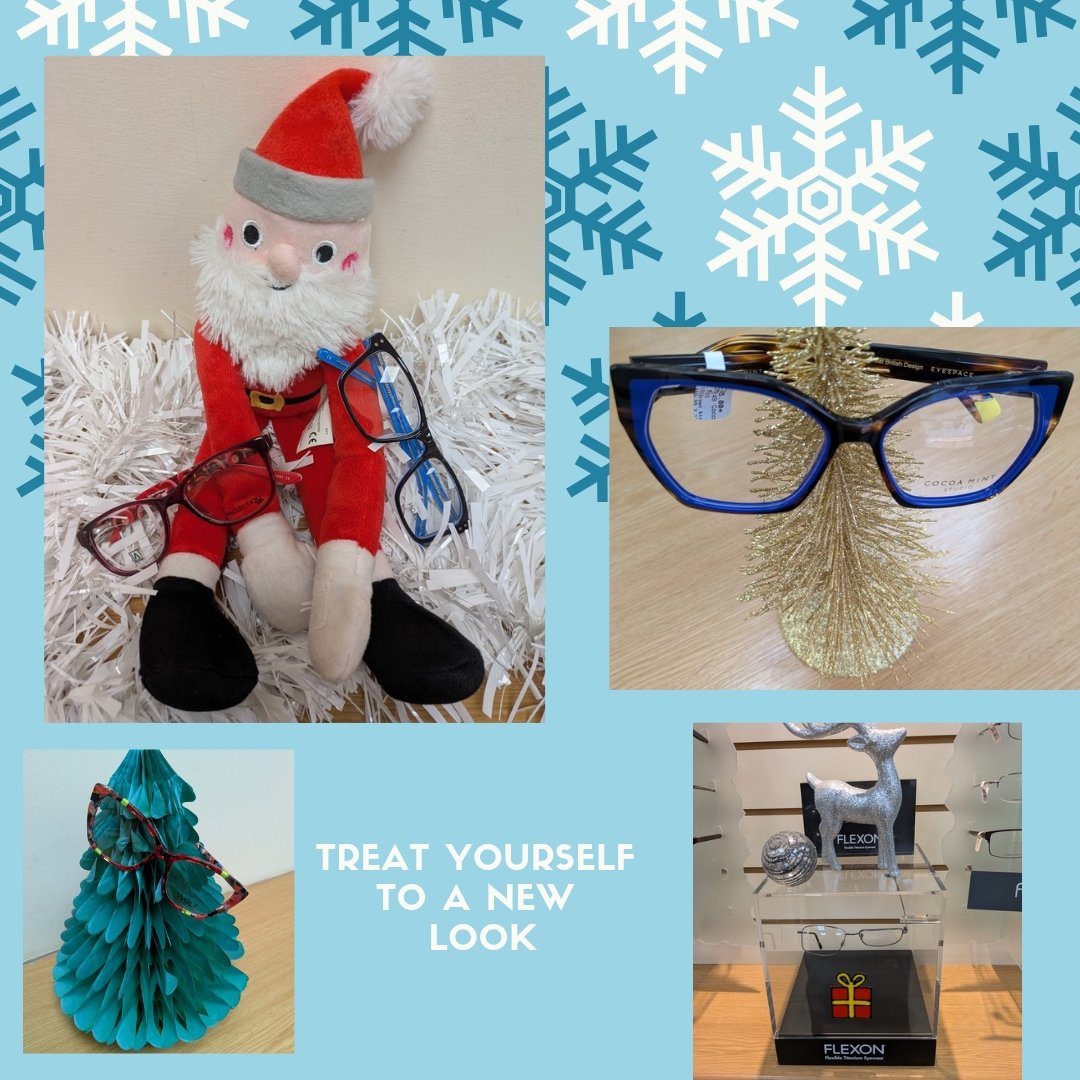 OpticiansWelly's tweet photo. We are all festive and getting ready for Christmas. Why don't you add an extra bit of Sparkle and Shine with a new pair of Spectacles 😊 https://t.co/EtRv3NQO6t