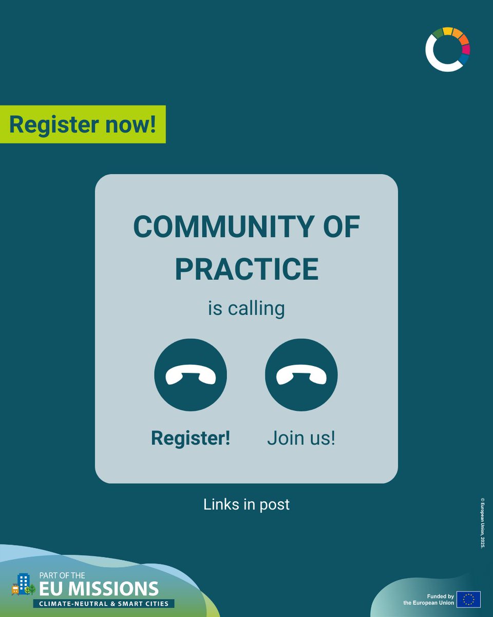 NetZeroCitiesEU's tweet photo. 👇Don't miss out on the Community of Practice webinar: Shaping the Future of Heating &amp; Cooling and Electrification Policies!

📆Tuesday 9th of December | 10:00 - 11:00 CET

🔗Register now: https://t.co/OZWSq9Chzn

#MissionCities #EUMissions https://t.co/Xw3RRBjn2l