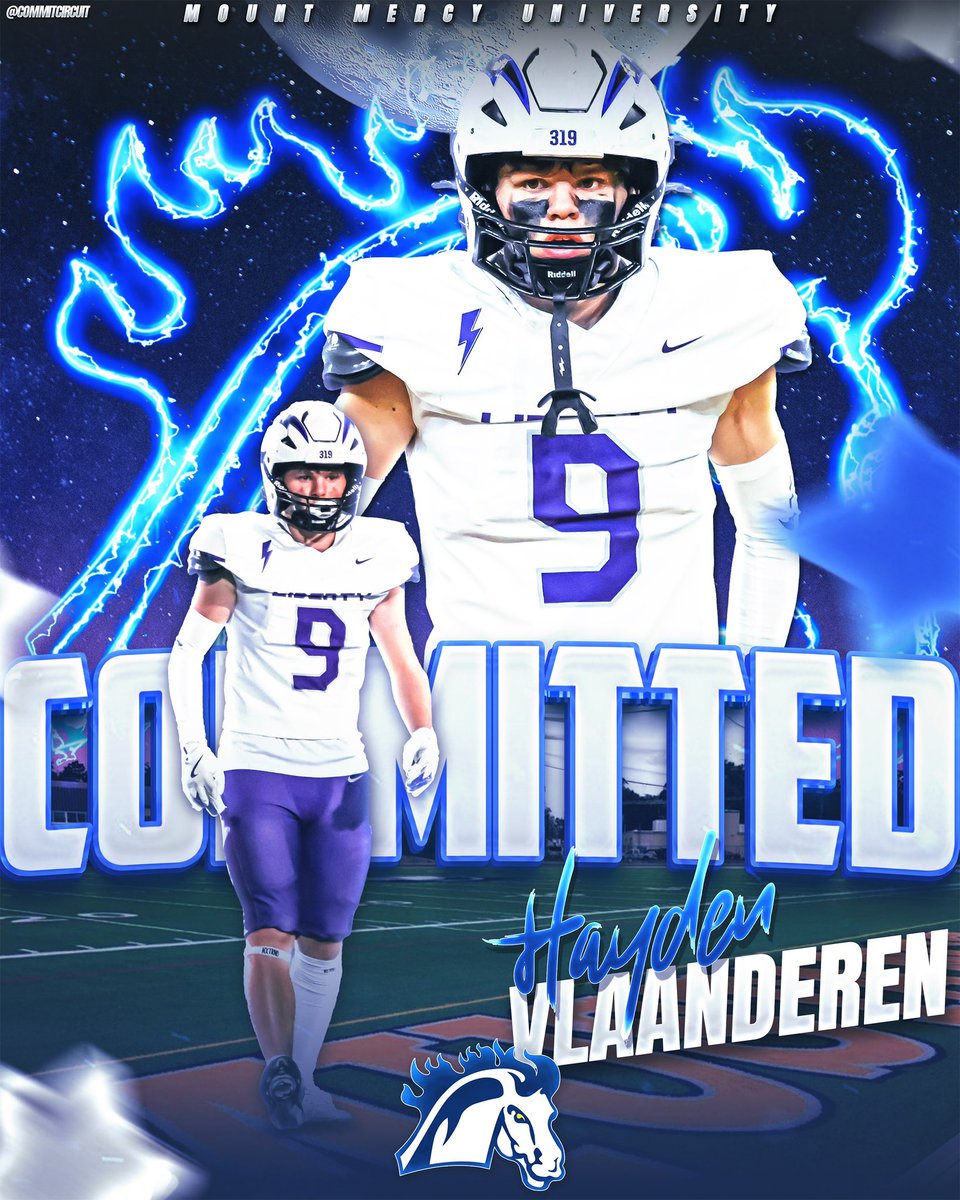 HaydenVlanderen's tweet photo. COMMITTED! #Gomustangs #Stanggang #AGTG @CoachMDDaniels @CoachBrock_J @CoachMontoya_ @MountMercyFB 
@CoachLozano23 @PrepRedzoneIA https://t.co/YHxL090gfl