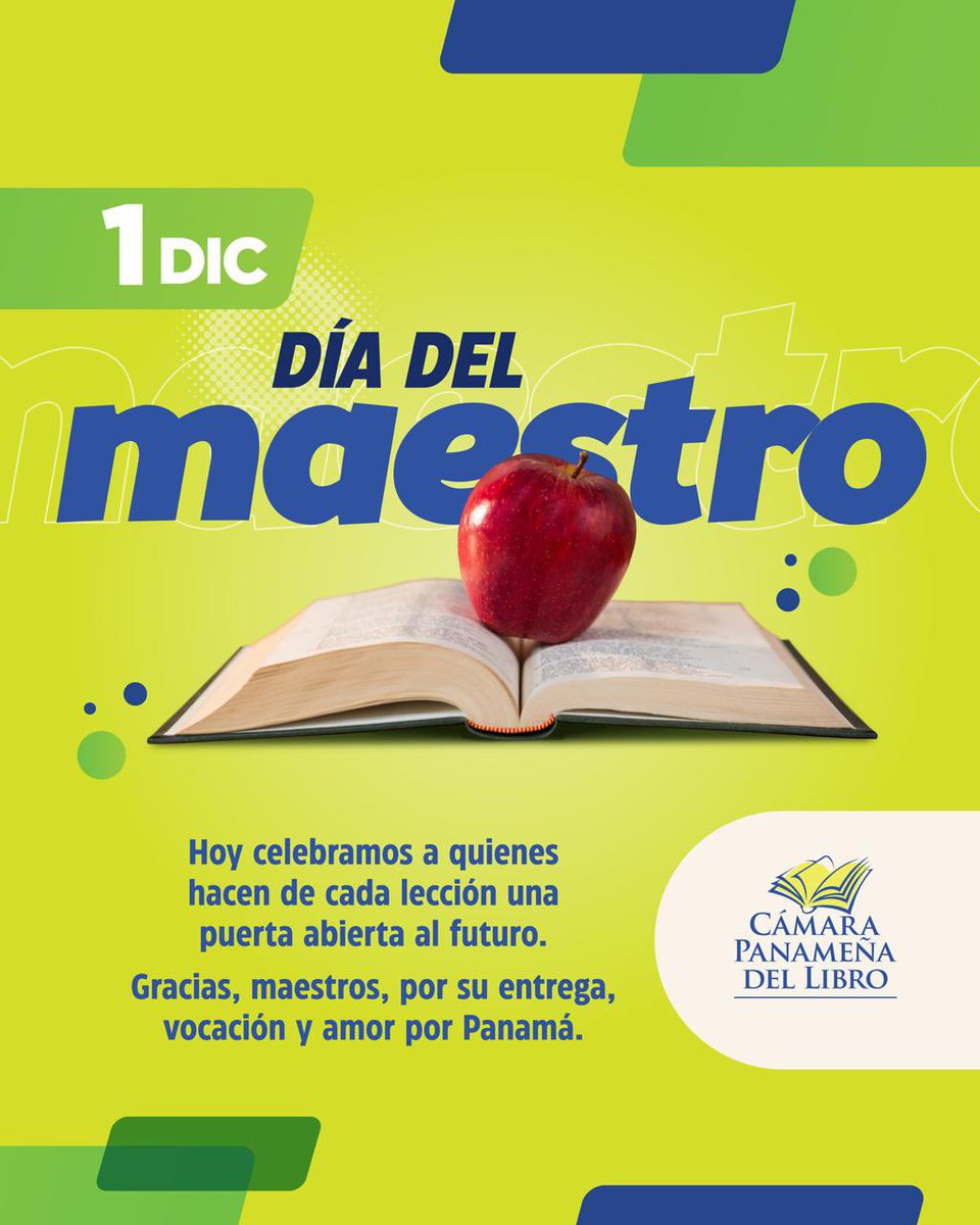 Hoy honramos a quienes iluminan el camino del conocimiento.

Gracias, maestros, por su dedicación y por sembrar en cada estudiante la posibilidad de un mejor Panamá, así como el amor por las letras, el hábito de la lectura y la curiosidad que impulsa a seguir aprendiendo.