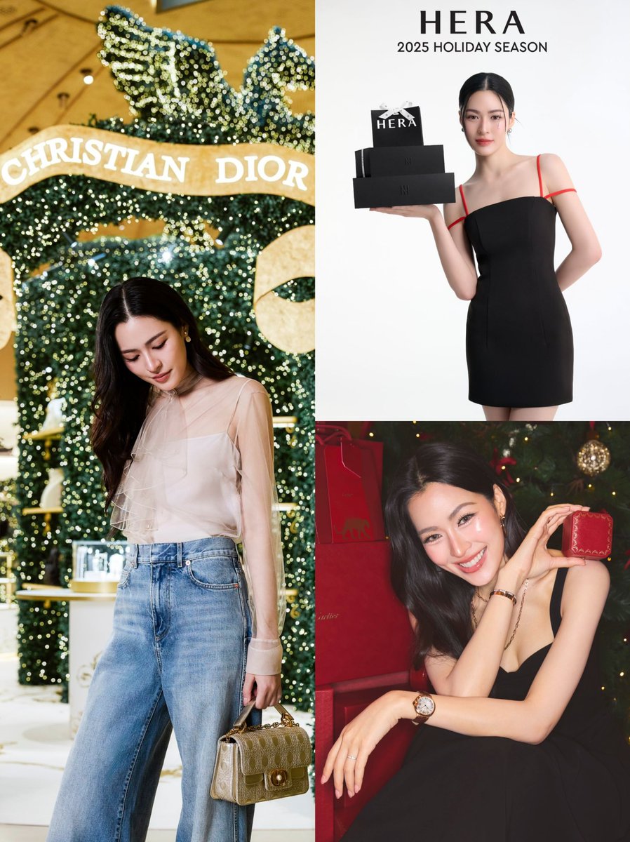 aniveeeh's tweet image. ling Brands Holiday Season Campaign🎄❄️☃️😍

waiting for more Christmas Campaign with the Brands she collaborated😊

#linglingkwong
#holidayseason 
@Dior 
@Cartier 
@HERAThailand