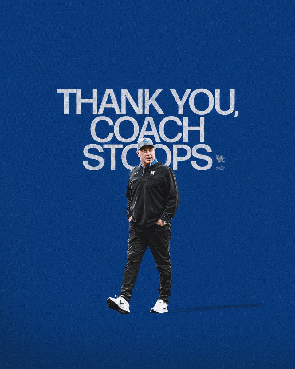 UKFootball's tweet image. Thank you for everything, Coach Stoops.