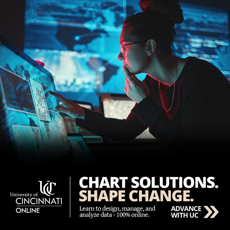 GeoWeekNews's tweet image. 🌍 Chart solutions. Shape change. UC&apos;s online MS in Geographic Information Systems (MS-GIS) equips you to design, manage &amp;amp; analyze geospatial data—100% online and flexible for working professionals. Ready to map your future?👉bit.ly/UniversityofCi…