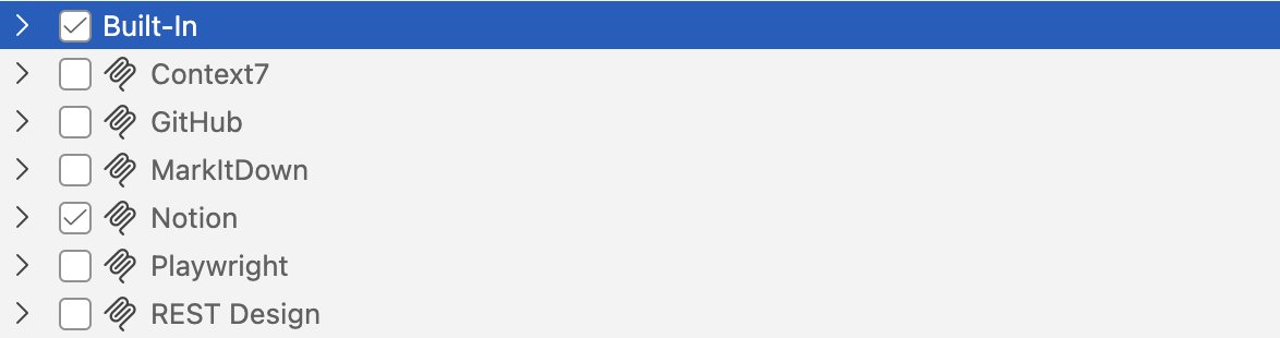 mirekholec's tweet image. Tohle je aktuální seznam MCP serverů, které nejvíce používám. Možná vyhodím MarkItDown... to ostatní je hodně užitečný. REST Design je pak vlastní MCP na localhostu. GitHub mám ručně přidaný, protože jinak nechtěl nabízet GH Spaces tools #githubcopilot #mcp